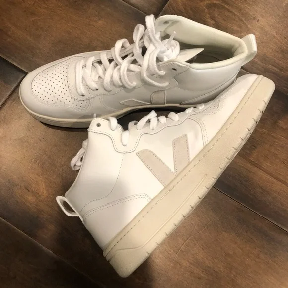 VEJA  V-15 High-Top Lace-Up Sneakers - - Picture 11 of 16